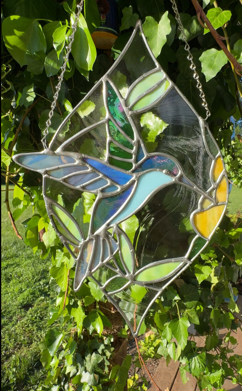 “Hummingbird in Motion” Suncatcher