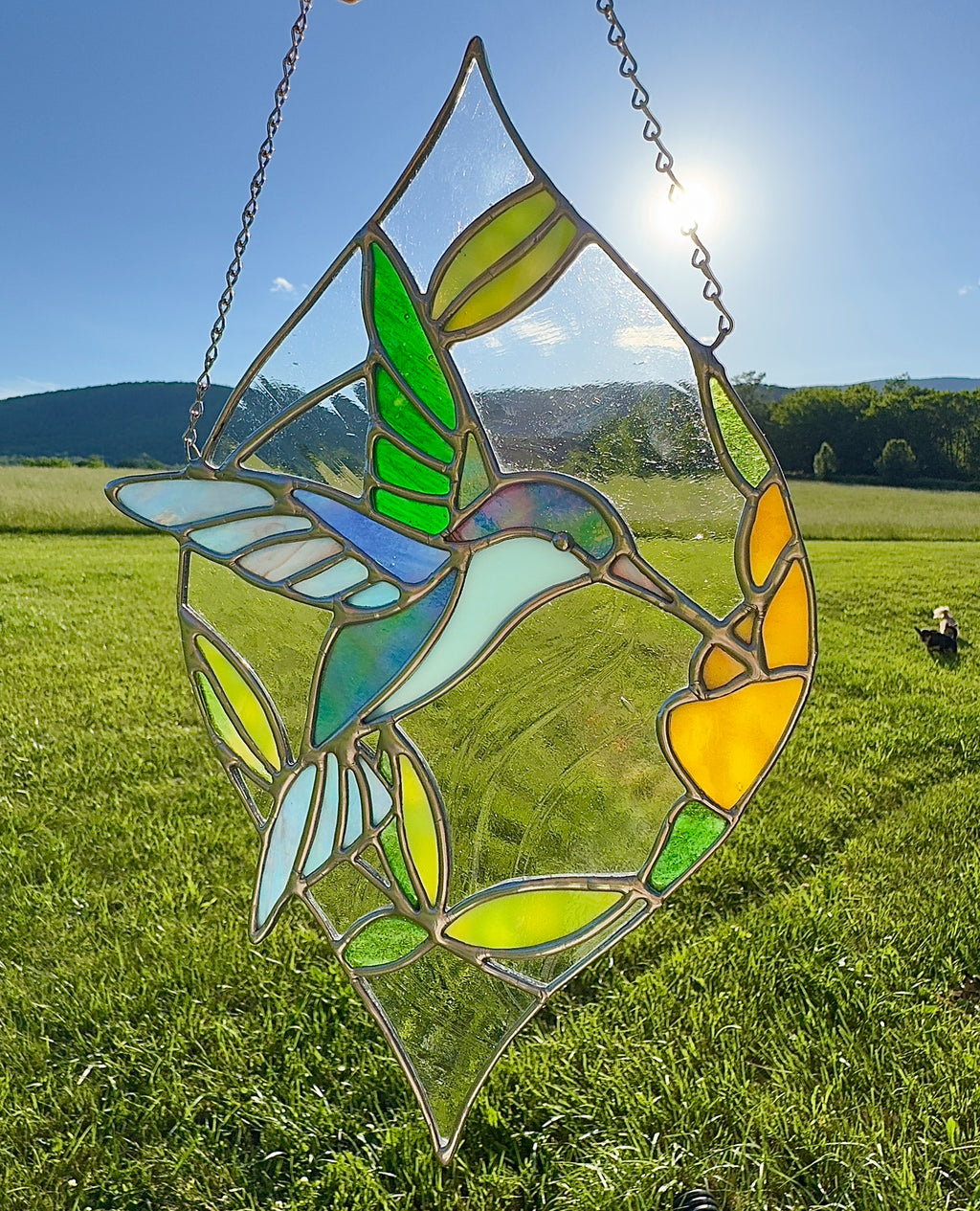 “Hummingbird in Motion” Suncatcher
