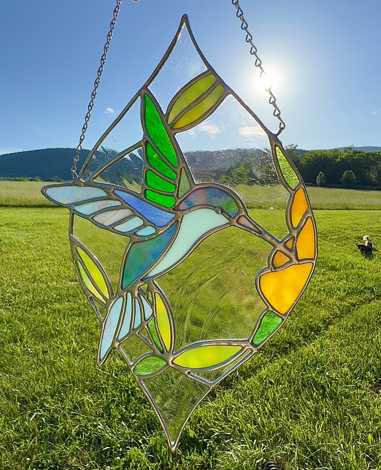 “Hummingbird in Motion” Suncatcher