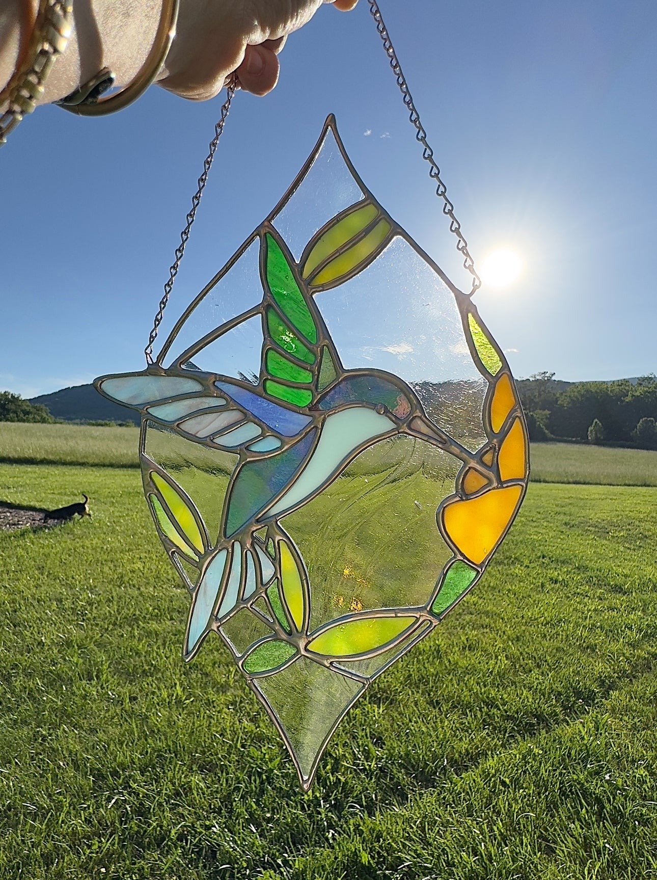 “Hummingbird in Motion” Suncatcher