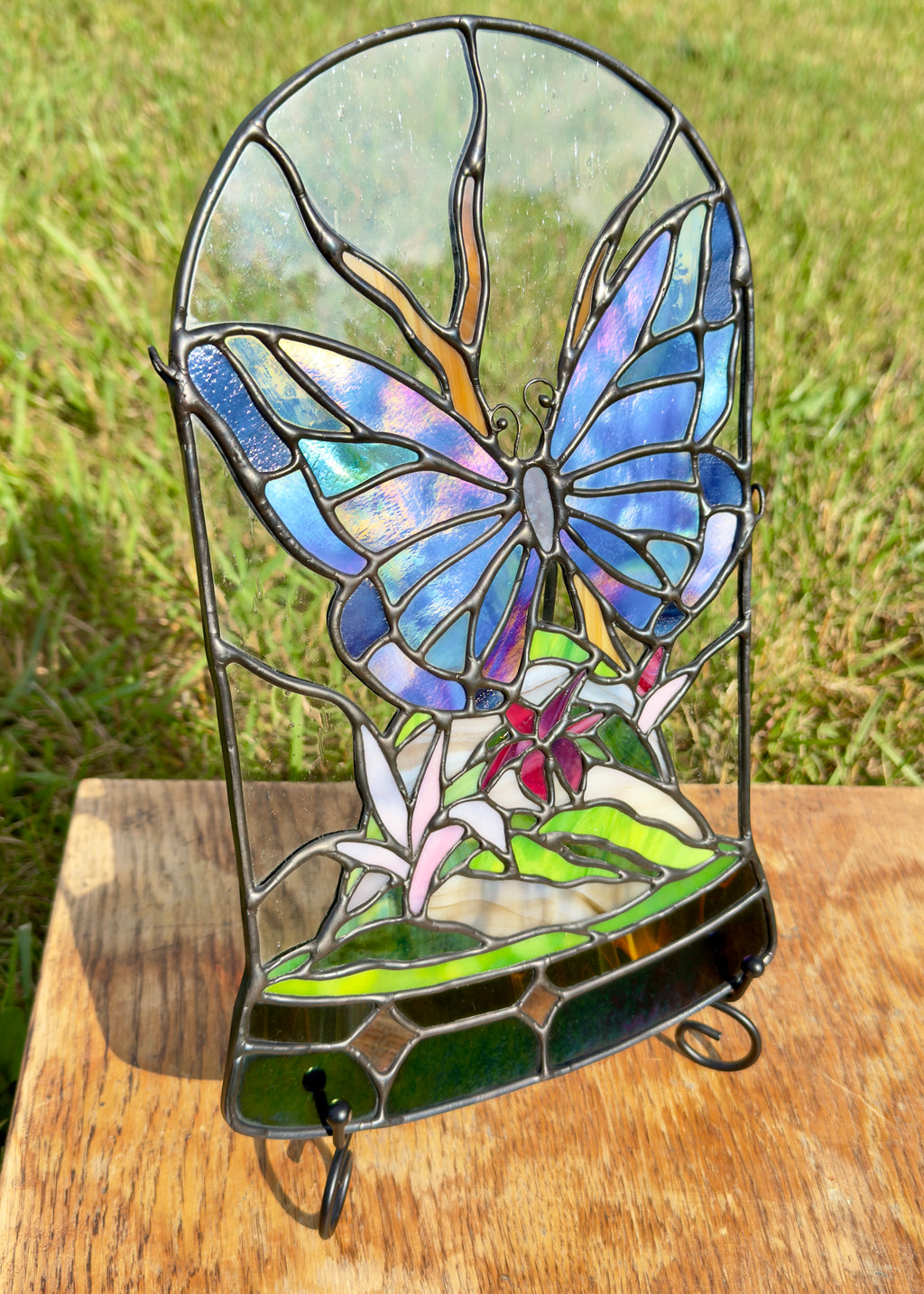 Blue Butterfly in Glass Dome