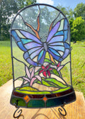 Blue Butterfly in Glass Dome