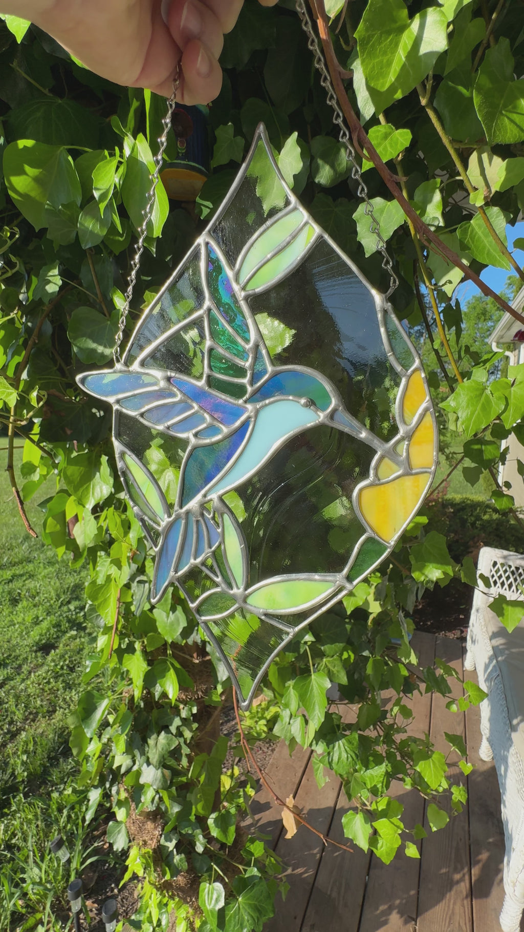 “Hummingbird in Motion” Suncatcher